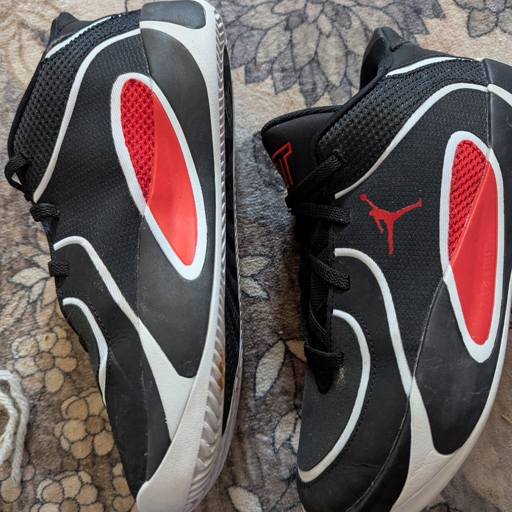 Black and Red Athletic Sneakers
